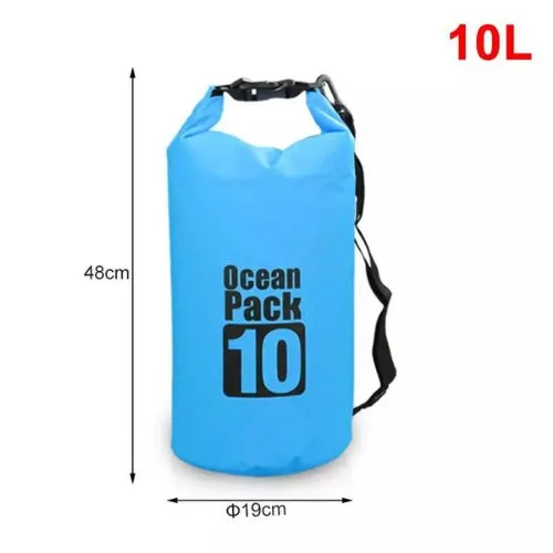 10L Waterproof Dry Bag Floating Shoulder Bag Roll Top