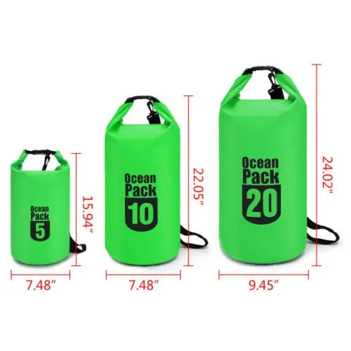 10L Waterproof Dry Bag Floating Shoulder Bag Roll Top