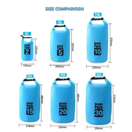 10L Waterproof Dry Bag Floating Shoulder Bag Roll Top