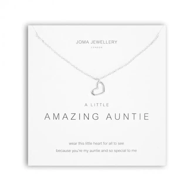 A Little Amazing Auntie Silver 46cm   5cm Extender Necklace 5278