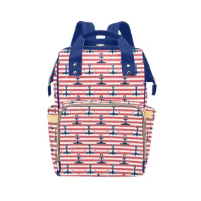 Anchored Multifunctional Diaper Backpack Bag