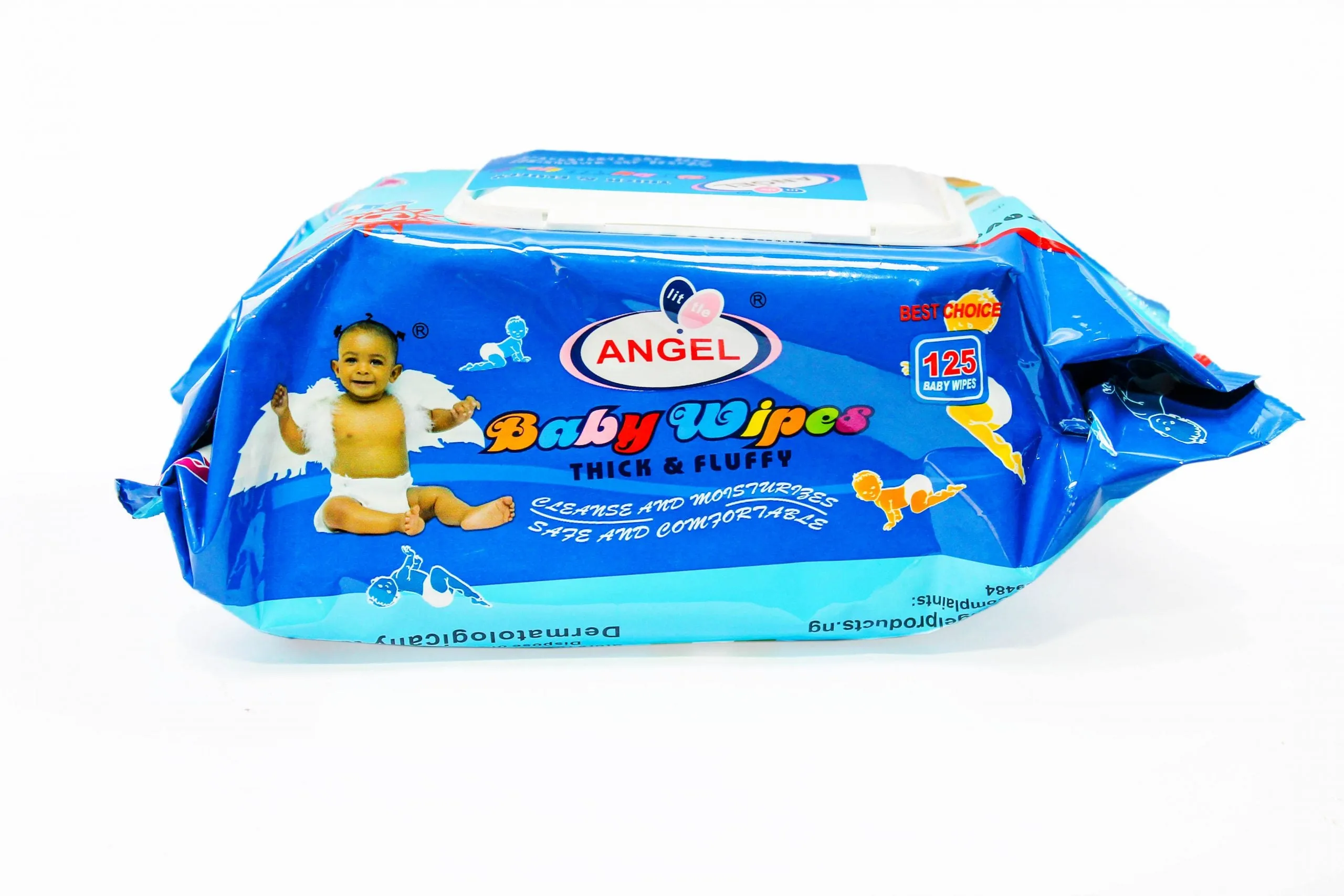 Angel Baby Wipes With Aloe Vera - 125 Wipes