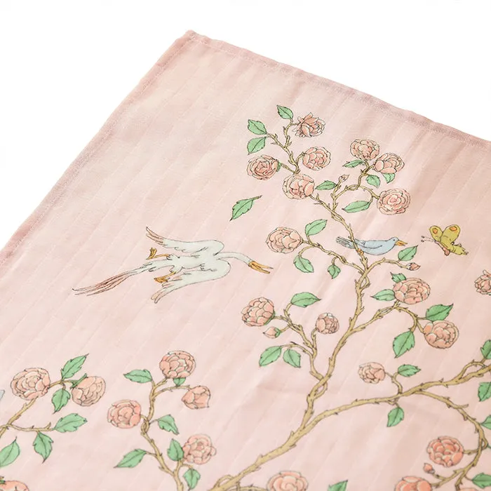 Atelier Choux Carré – In Bloom Pink Swaddle
