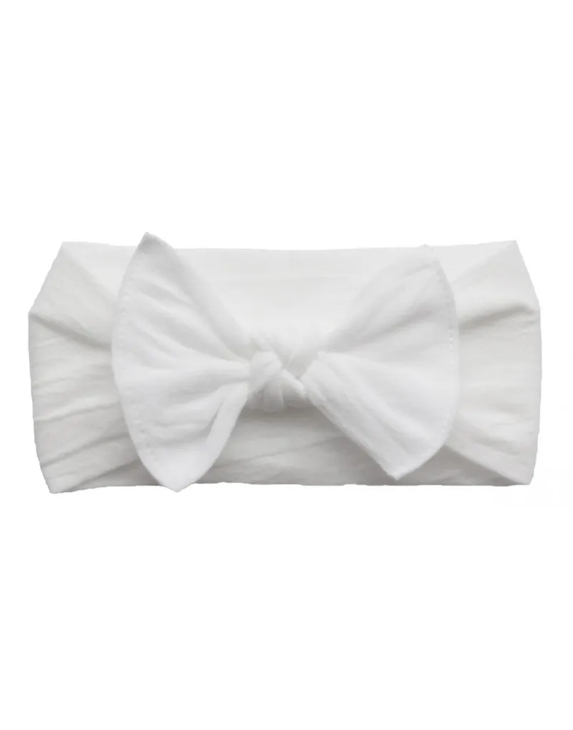 Baby Bling Bows - Classic Knot - White