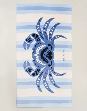 Beach Towel Blue Crab: 496602