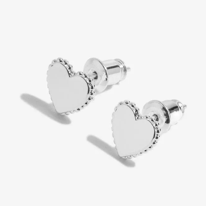 Beautifully Boxed A Little Lovely Granddaughter Silver Box Earrings 5307