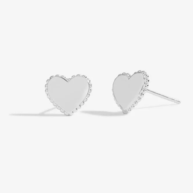 Beautifully Boxed A Little Lovely Granddaughter Silver Box Earrings 5307