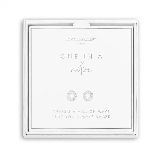 Beautifully Boxed A Little One In A Million Silver Box Earrings 5304