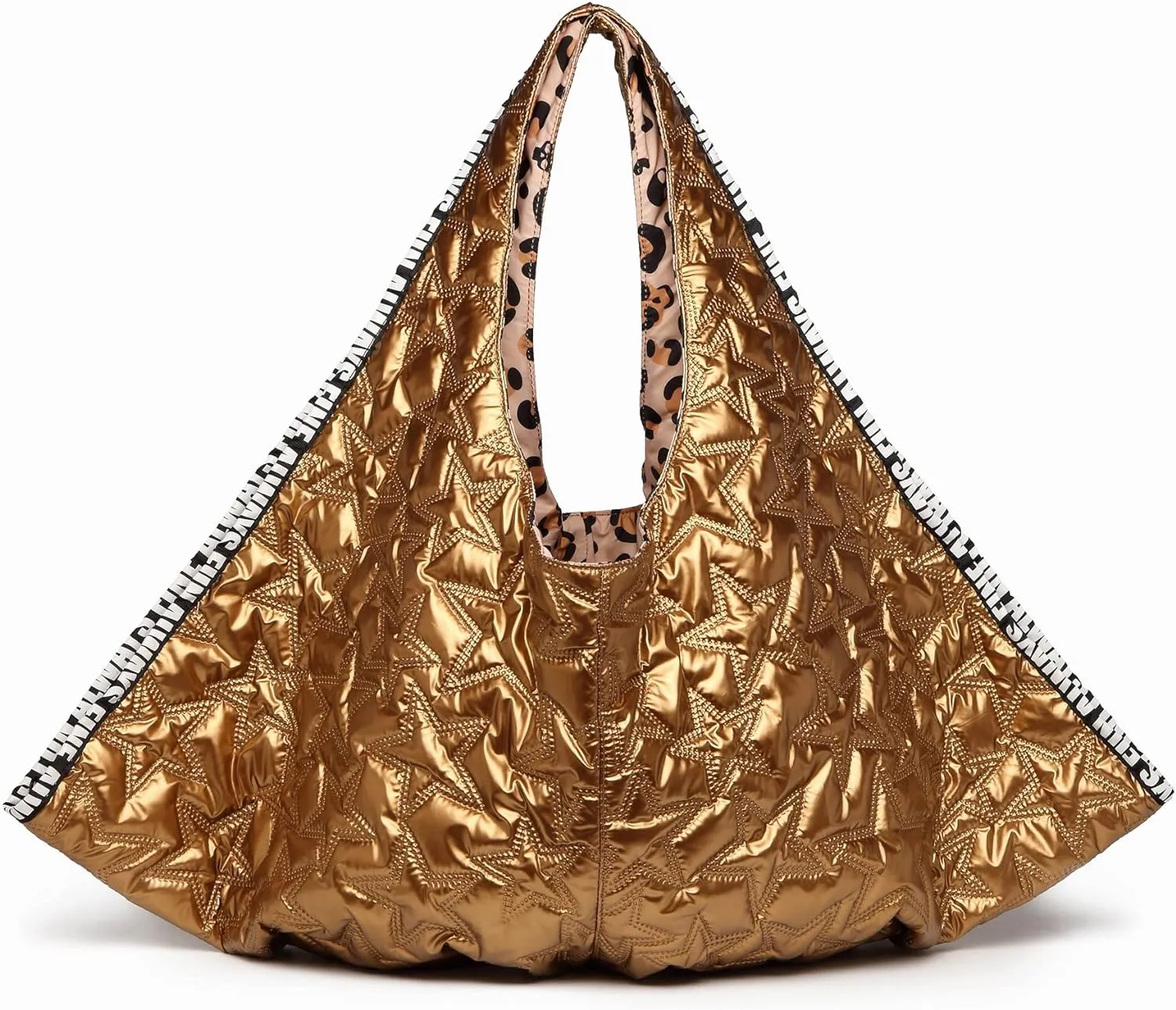 Beige Textured Faux Leather Reversible Hobo Handbag