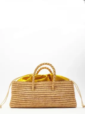 Big straw beach bag