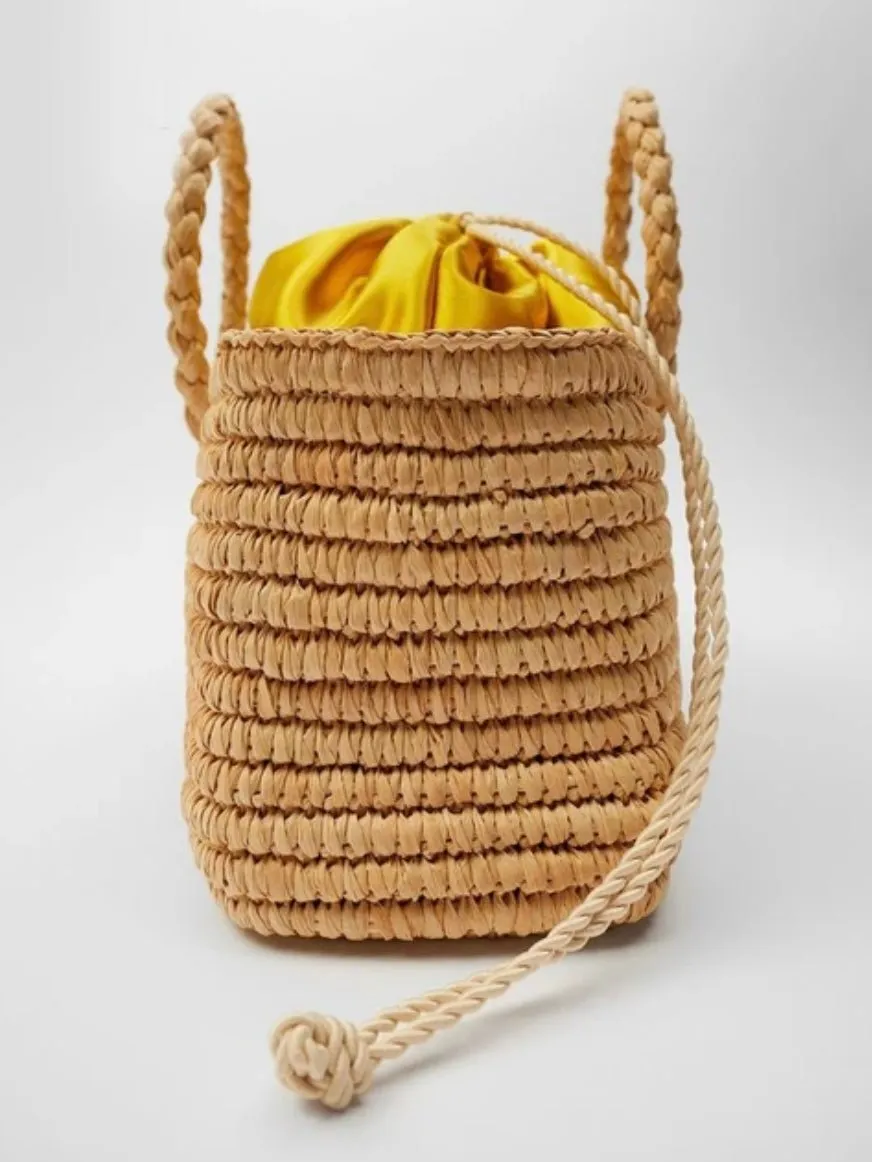 Big straw beach bag