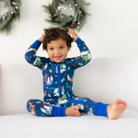Bigfoot & Yeti Winter Wonderland Convertible Footie (NB-3T)