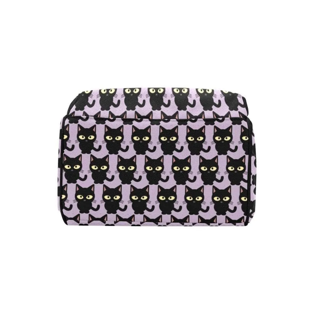 Black Cat Multifunctional Diaper Backpack Bag