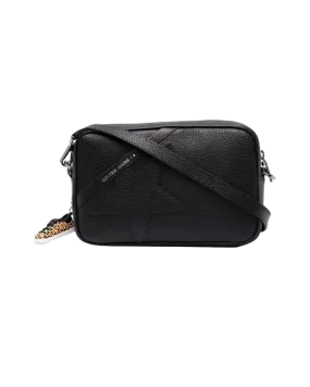Black Hammered Leather Star Bag