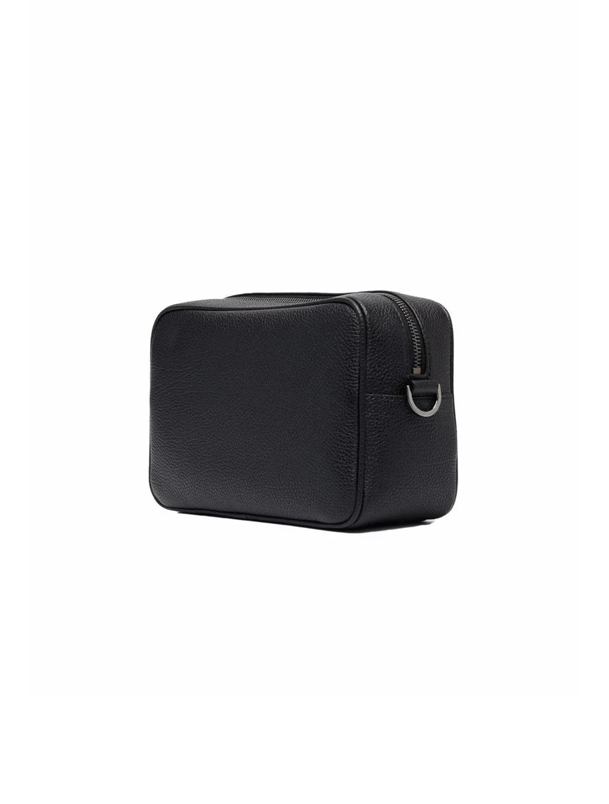 Black Hammered Leather Star Bag