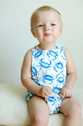 Blue Crab Bamboo Sun Bubble with Adjustable Straps