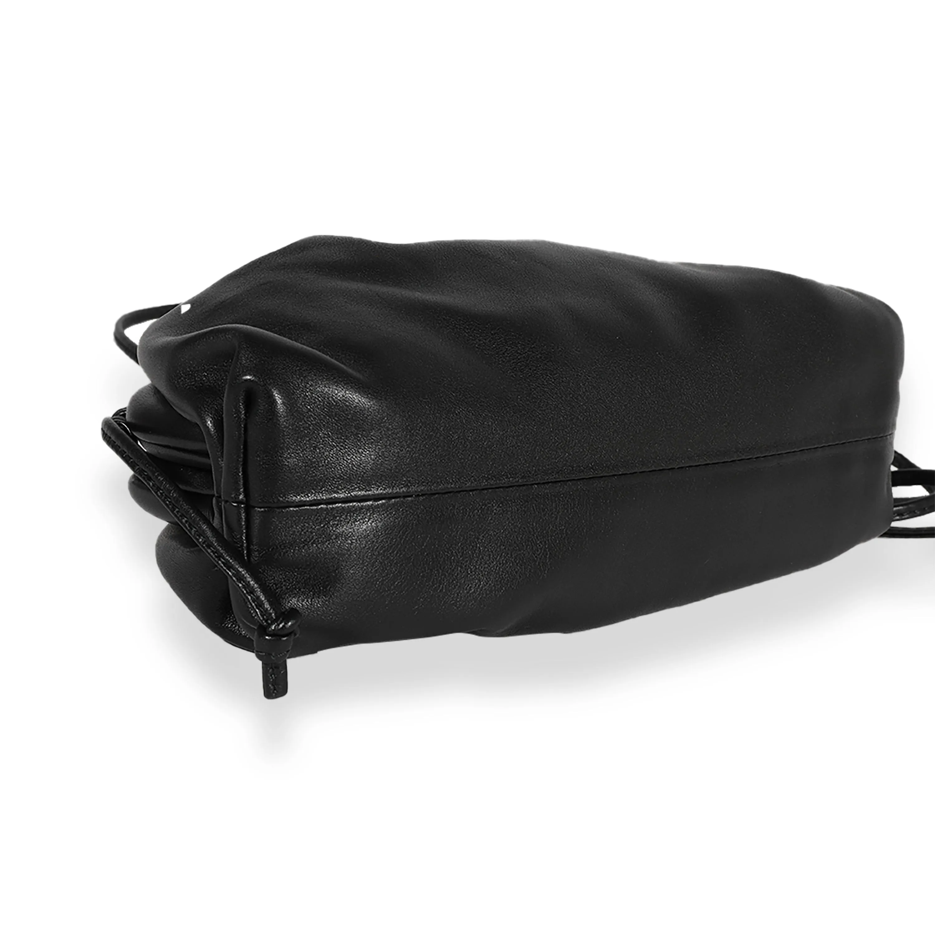 Bottega Veneta Black Smooth Calfskin Mini Pouch