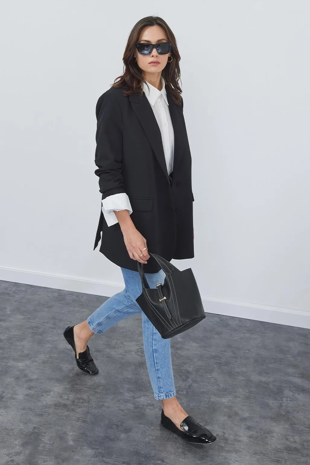 Brianna Bucket Bag Black