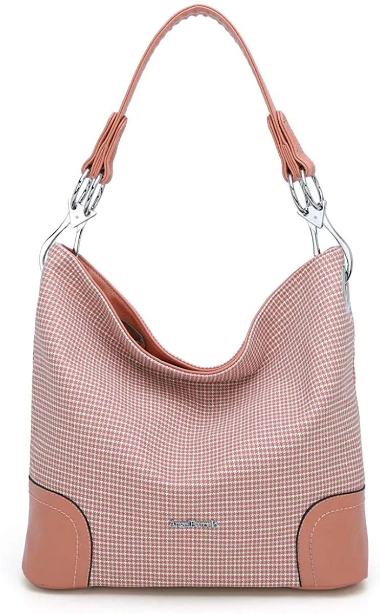 Brown Large Unique Shoulder Tote Handbag