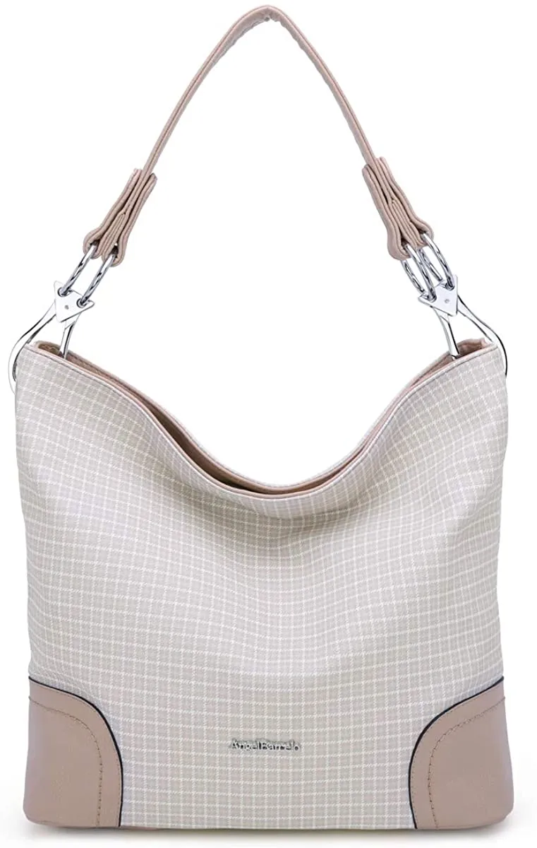 Brown Large Unique Shoulder Tote Handbag