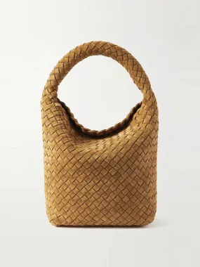 Cabat intrecciato suede bucket bag