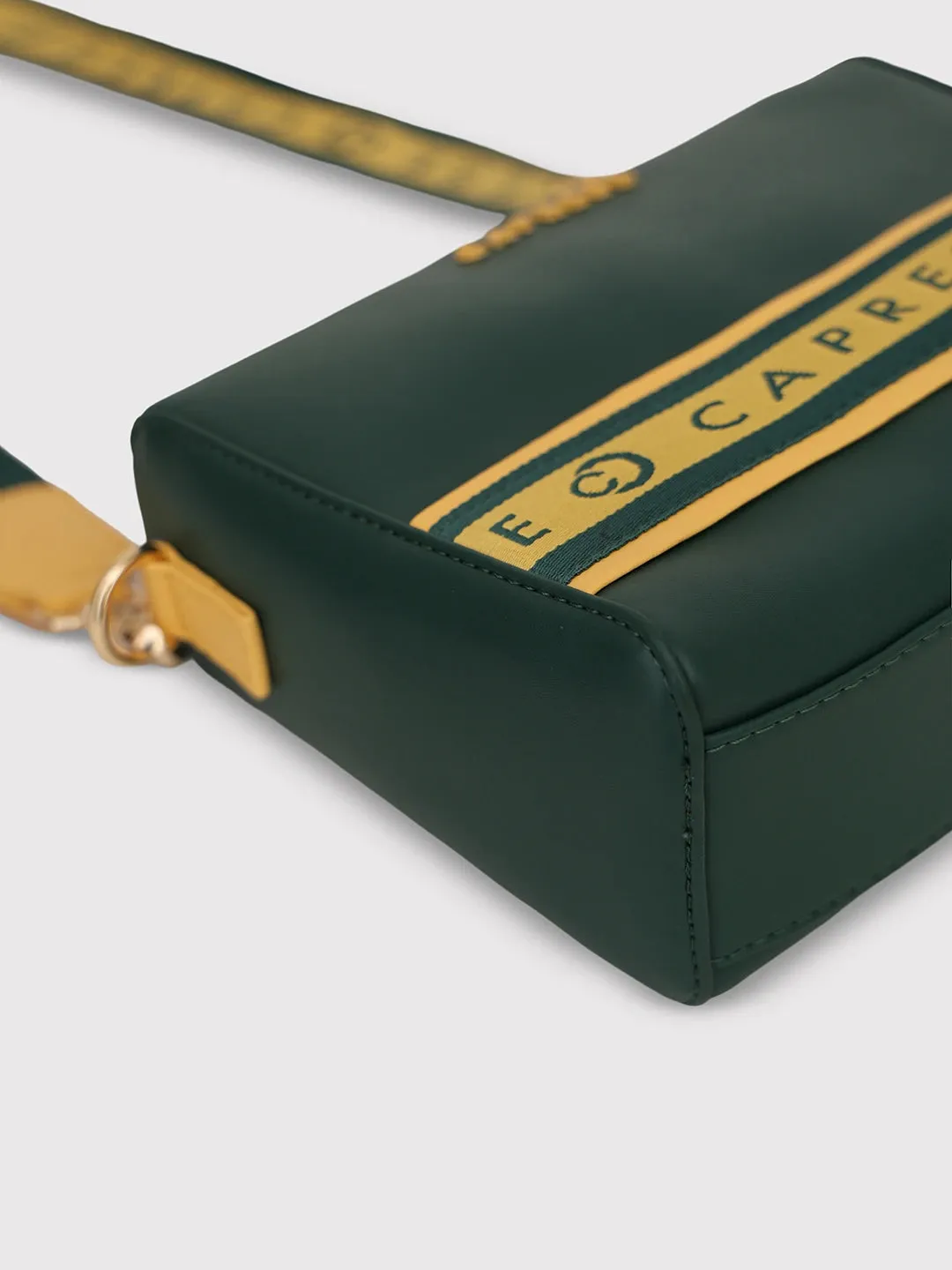 Caprese Trinity Sling Medium Solid Women'S Handbag Dark Green