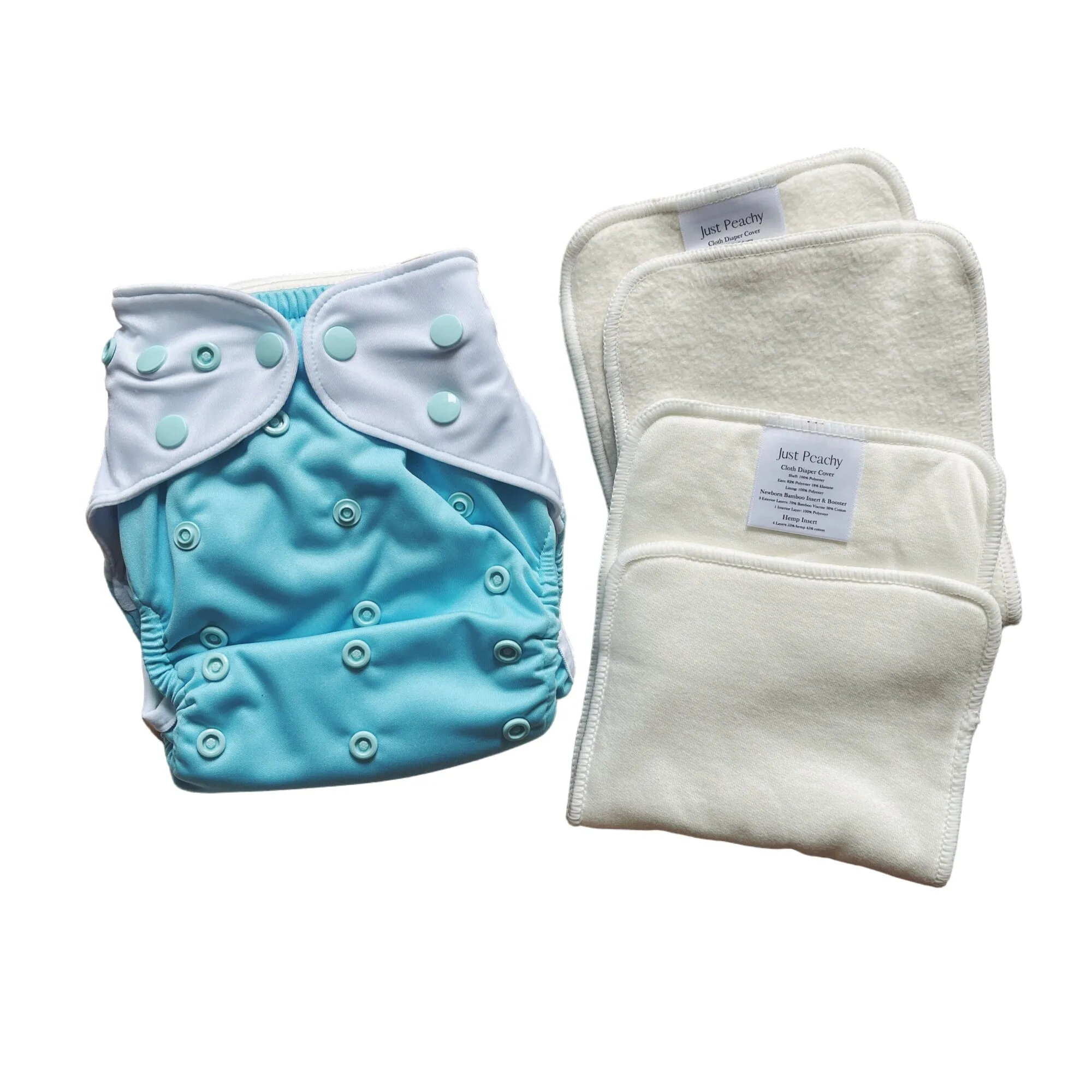Cloth Diapers - Classic Collection - Single Diaper Set   Inserts