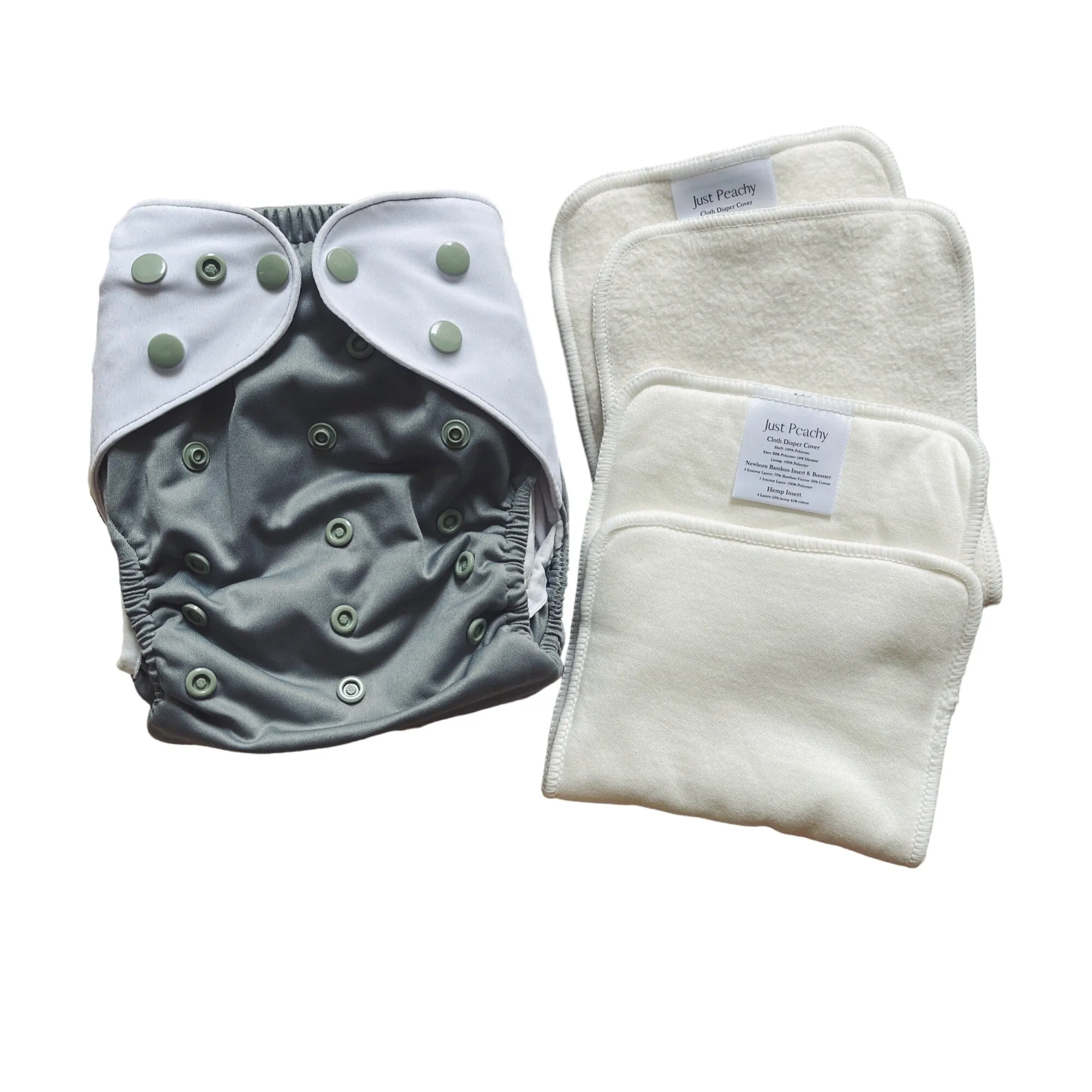 Cloth Diapers - Classic Collection - Single Diaper Set   Inserts