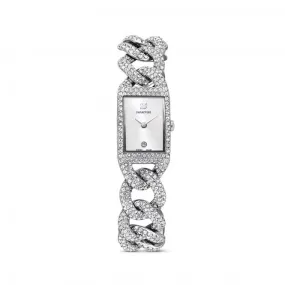 Cocktail Watch Metal Silver Tone Stainless Steel Watch 5547617