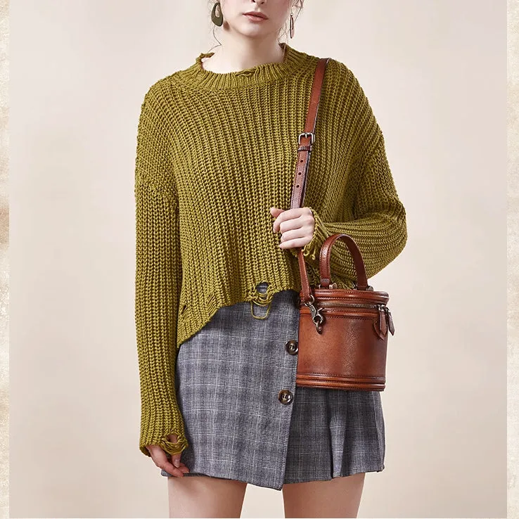 Cute Womens Red Leather Bucket Bags Shoulder Bag Purses for Women