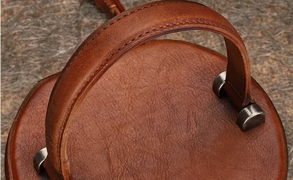 Cute Womens Red Leather Bucket Bags Shoulder Bag Purses for Women