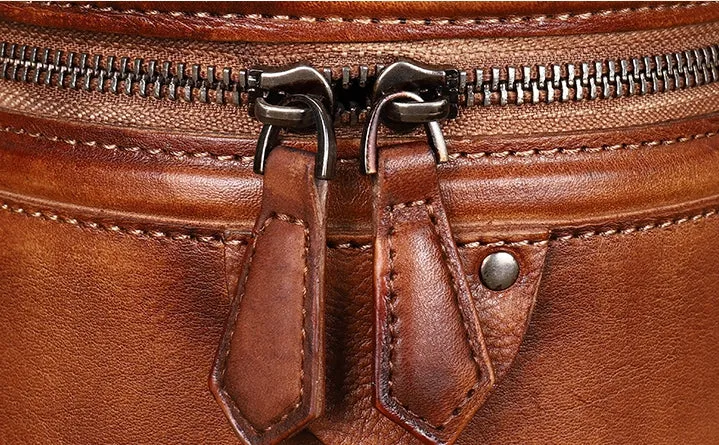 Cute Womens Red Leather Bucket Bags Shoulder Bag Purses for Women