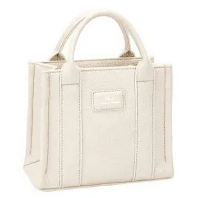 David Jones Small Square Grab Handbag - Ivory Grey