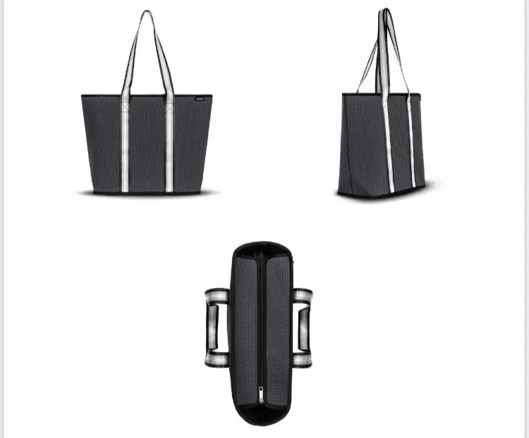 Explorer Zip Tote Bag Charcoal