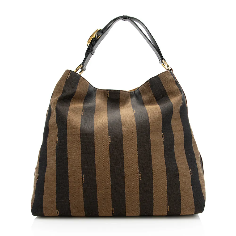 Fendi Pequin Canvas Hobo (SHF-19787)