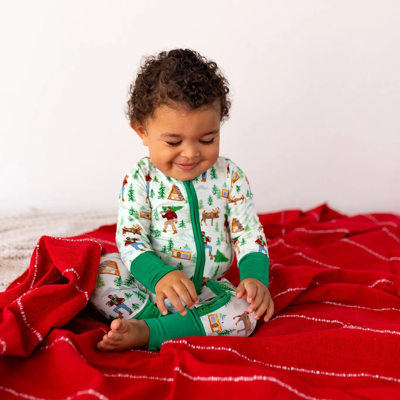 Forest Wonderland Lumberjacks Convertible Footie (NB-3T)