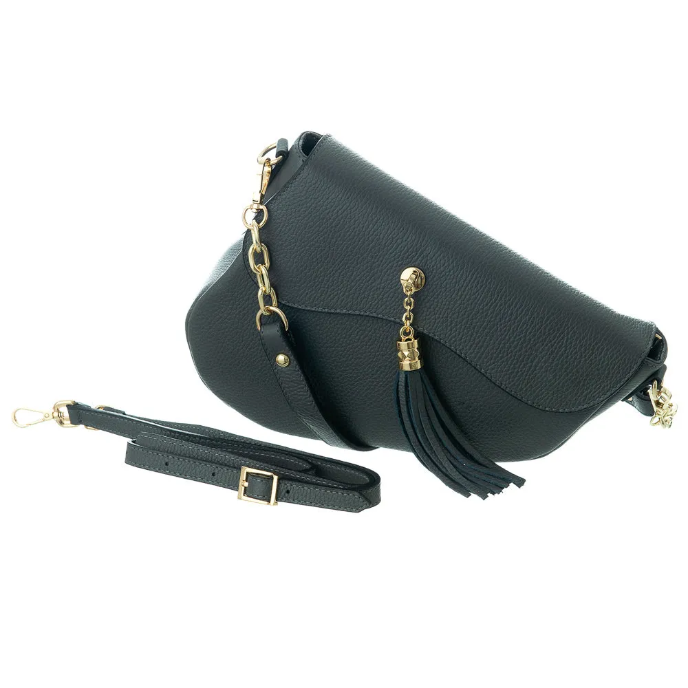 FREDERIC PARIS Sloped Teal Bag