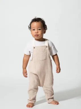 Greige Overalls | Biscotti Gauze