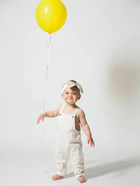 Greige Overalls | Biscotti Natural Stripe
