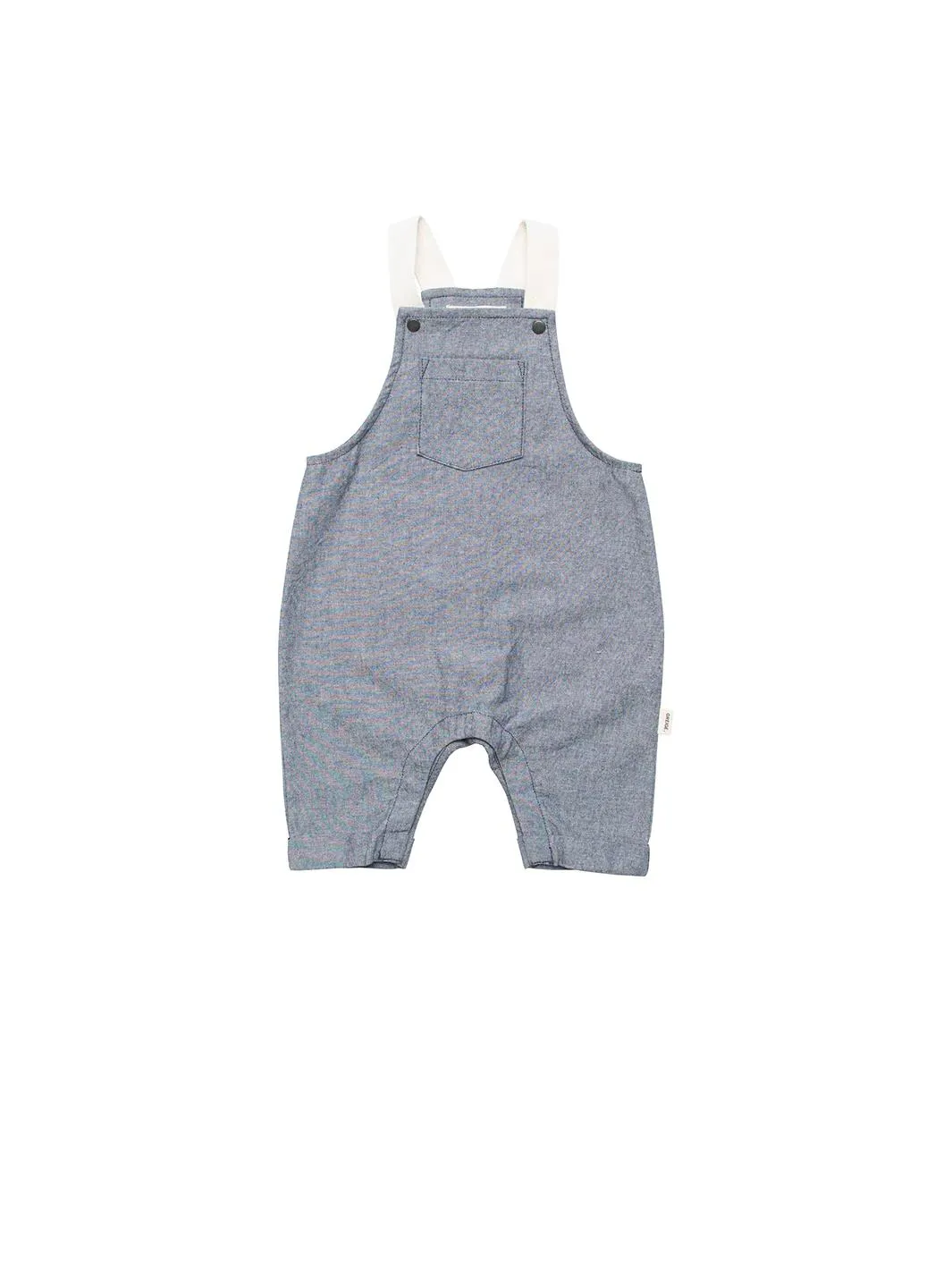 Greige Overalls | Navy Chambray