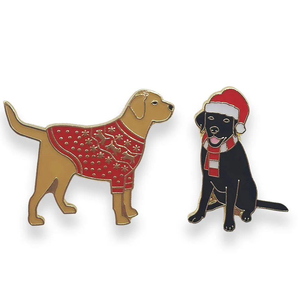 Guide Dogs Christmas pin badge