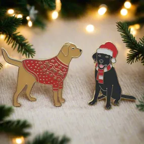 Guide Dogs Christmas pin badge