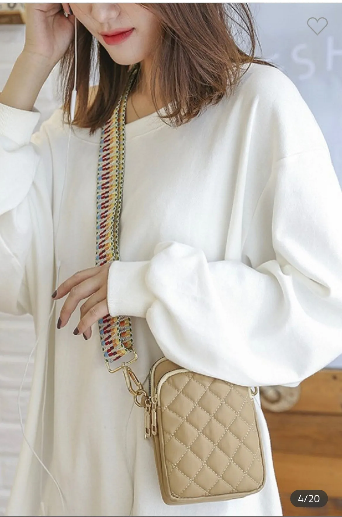 Guitar Strap Tori Quilted Crossbody Bag
