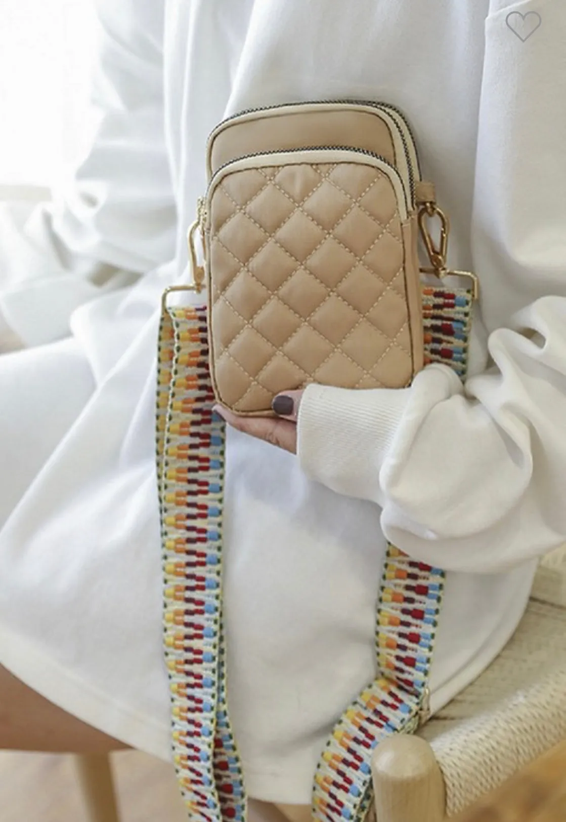 Guitar Strap Tori Quilted Crossbody Bag