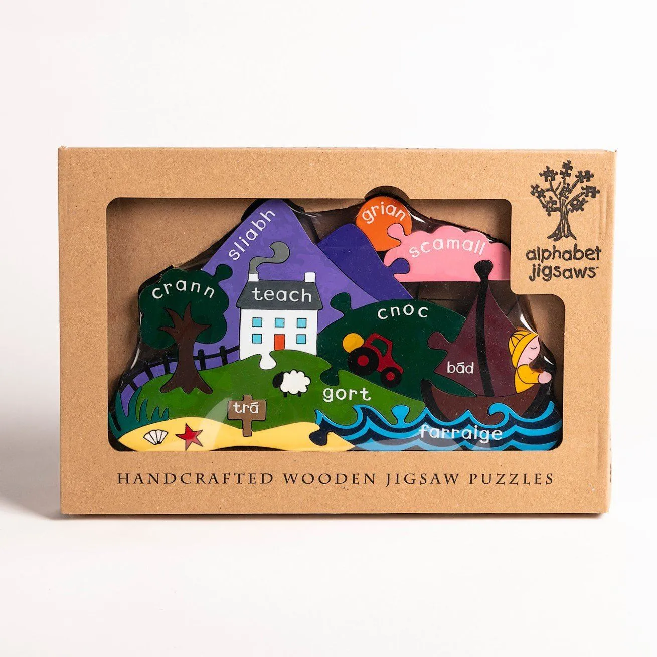 Handmade Wooden Jigsaw Puzzle - Gaelic Irish Scene