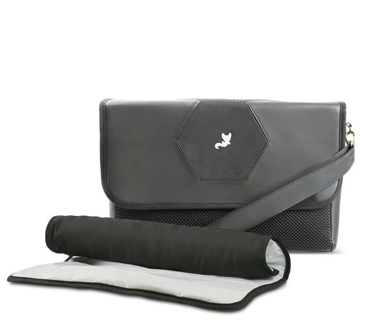 Hexagon Diaper Bag - Carbon Black
