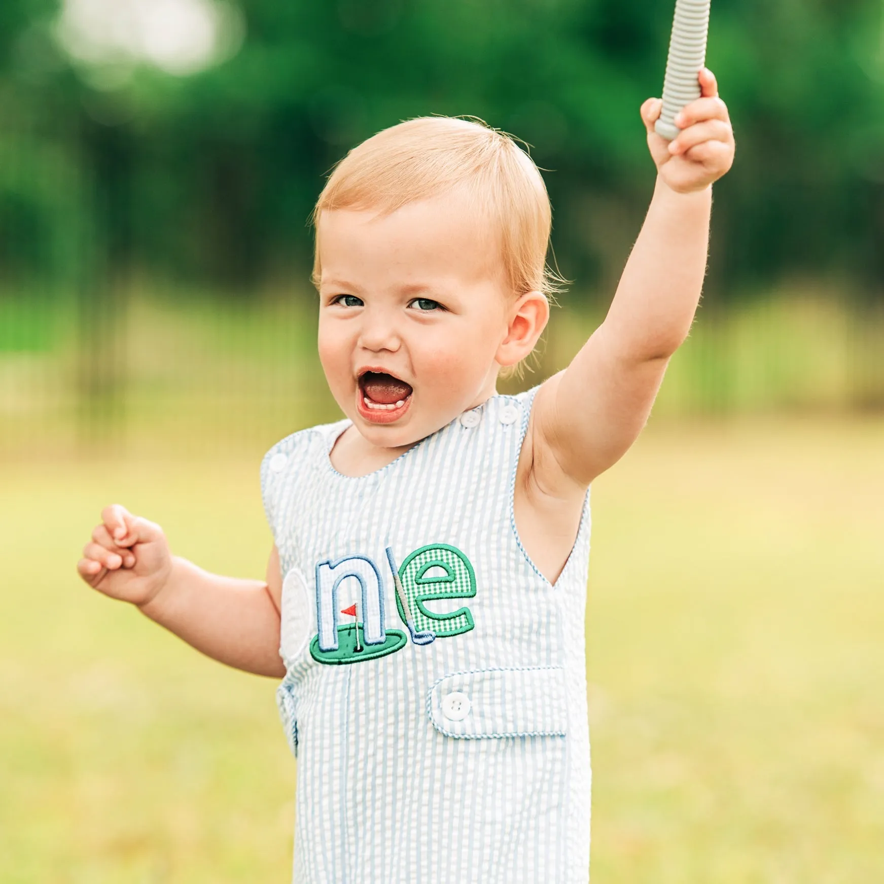 Hole-in-one Blue First Birthday Golf Jon Jon