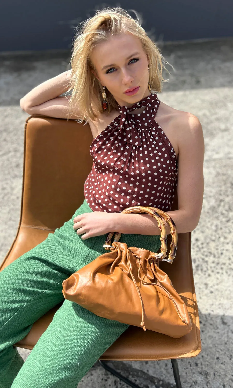hoss Nigella Tobacco Leather Handbag