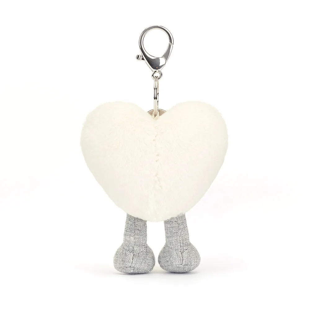 Jellycat Amuseable Cream Heart Bag Charm (LIMIT 2)