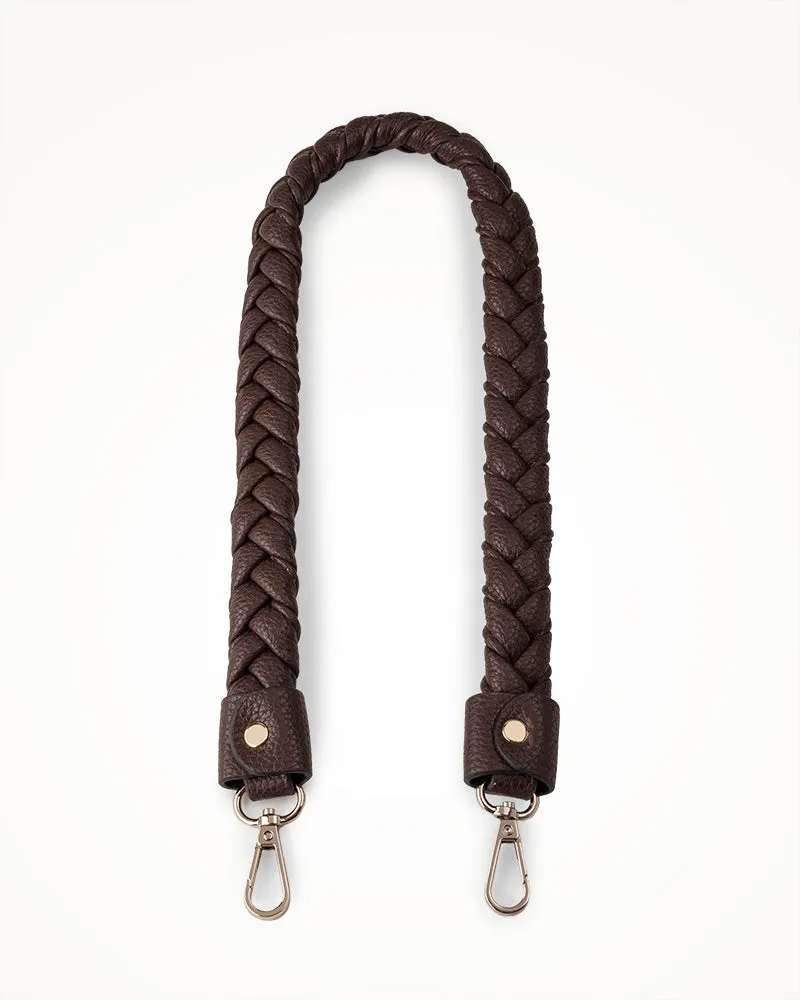 Joanie 3 Compartment Crossbody Bucket Bag   Plait Strap